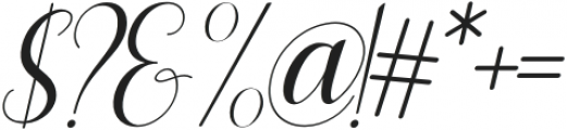 lesley lovely Italic otf (400) Font OTHER CHARS