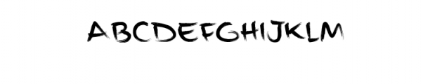 Leda Brushy.otf Font UPPERCASE