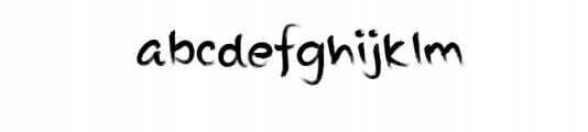 Leda Brushy.otf Font LOWERCASE