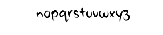 Leda Brushy.otf Font LOWERCASE