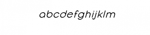 Lexa Italic.otf Font LOWERCASE