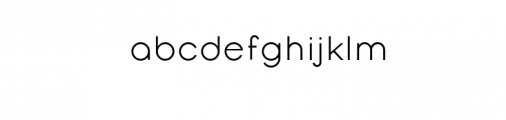 Lexa Light.otf Font LOWERCASE