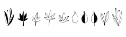 Leaf Doodles Font OTHER CHARS