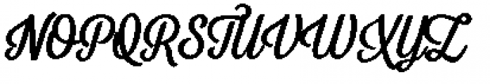 Letterpress Studio Clean Script Bold Font UPPERCASE