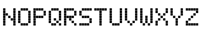 LED Calculator Bold Italic Font UPPERCASE