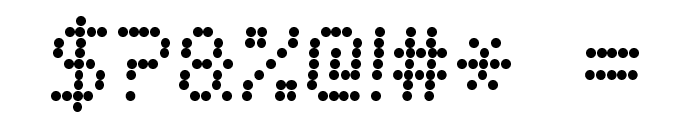 LED Counter 7 Italic Font OTHER CHARS