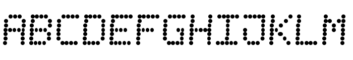 LED Counter 7 Italic Font UPPERCASE