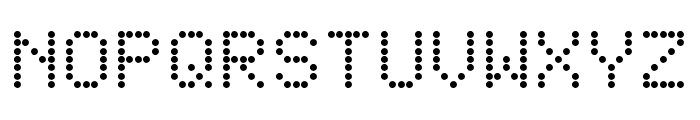 LED Dot-Matrix Font UPPERCASE
