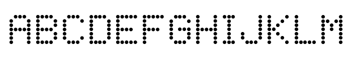 LED Dot-Matrix Font LOWERCASE