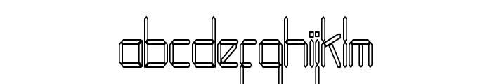 LEDFontHC Font LOWERCASE