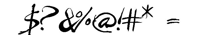 LET DER B CARNAGE!!! (Regular) Font OTHER CHARS