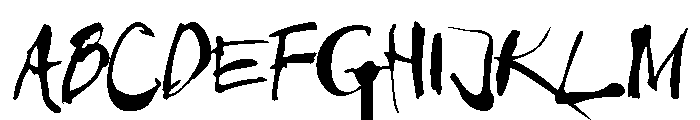 LET DER B CARNAGE!!! (Regular) Font UPPERCASE