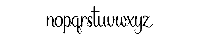 Le Bistrot des Amoureux Font LOWERCASE