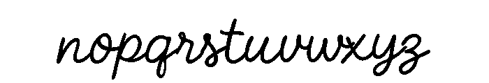 Le Jardin Secret Font LOWERCASE