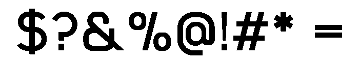 Leadgen Regular Font OTHER CHARS
