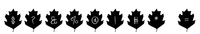 Leaf Letters  Regular Demo Font OTHER CHARS