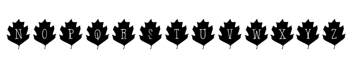 Leaf Letters  Regular Demo Font LOWERCASE