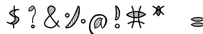 Leafy font Font OTHER CHARS