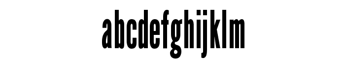 League Gothic Condensed Regular Font LOWERCASE