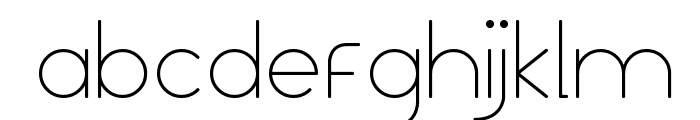 Leal Thin Font LOWERCASE