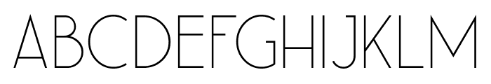 Leaner Thin Font LOWERCASE