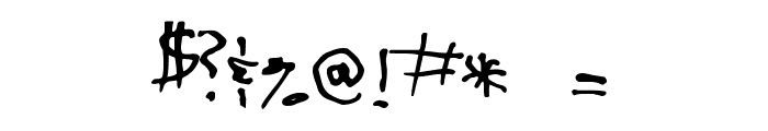 Lefty Normal Font OTHER CHARS