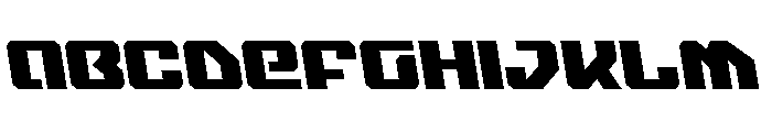 Legacy Cyborg 2 Semi-Leftalic Font UPPERCASE