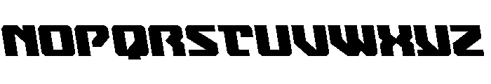Legacy Cyborg 2 Semi-Leftalic Font UPPERCASE