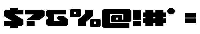Legacy Cyborg Expanded Font OTHER CHARS