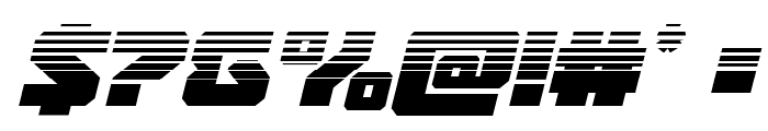 Legacy Cyborg Halftone Italic Font OTHER CHARS