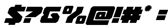 Legacy Cyborg Super-Italic Font OTHER CHARS