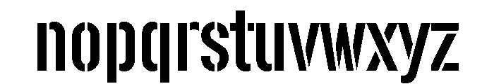 Legal Vandal Stencil Font LOWERCASE