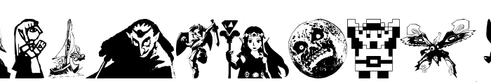 Legend Of Zelda TriFont Font LOWERCASE