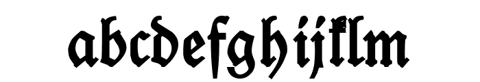 Leipzig Fraktur Bold Font LOWERCASE