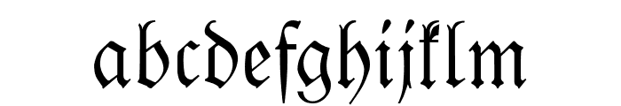 Leipzig Fraktur Normal Font LOWERCASE