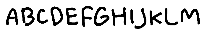 Leisure HF Regular Font UPPERCASE