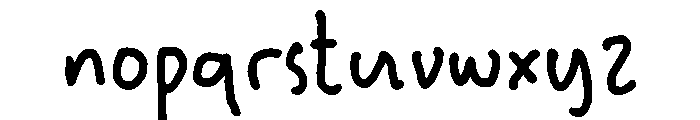 Leisure HF Regular Font LOWERCASE