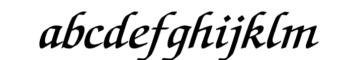 Lekhana Bold Italic Font LOWERCASE