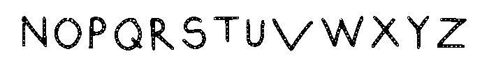 Lenan Dotted Regular Font UPPERCASE