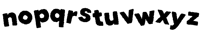 Les Flos Chaos Font LOWERCASE