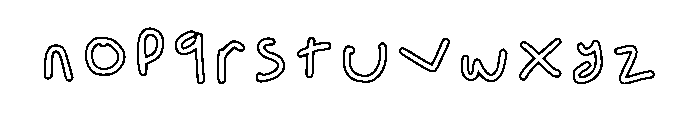 Letra Utra Invesil Regular Font LOWERCASE