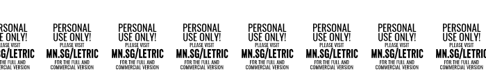 Letric PERSONAL USE ONLY Regular Font OTHER CHARS
