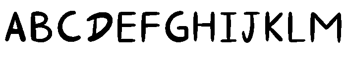 Letritas De Lu Regular Font UPPERCASE