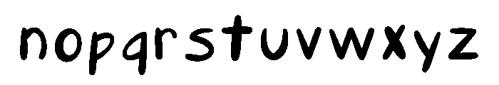 Letritas De Lu Regular Font LOWERCASE