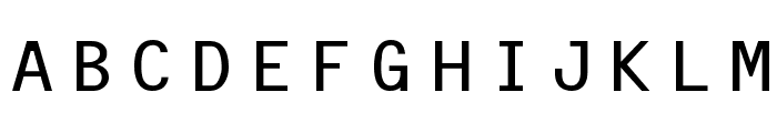 Letter Gothic Line Font UPPERCASE