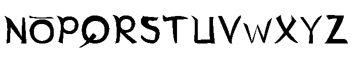 Letter Sseungi Font UPPERCASE