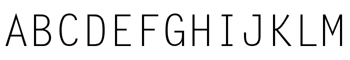 LetterGothic Font UPPERCASE