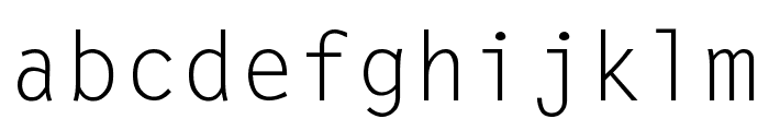 LetterGothic Font LOWERCASE