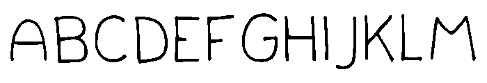 Lettertype Mies Regular Font UPPERCASE