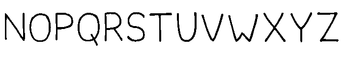 Lettertype Mies Regular Font UPPERCASE